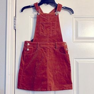 Rust Overall Dress
